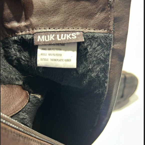 New Muk Luks Brown Boots Size 10 - Picture 6 of 8